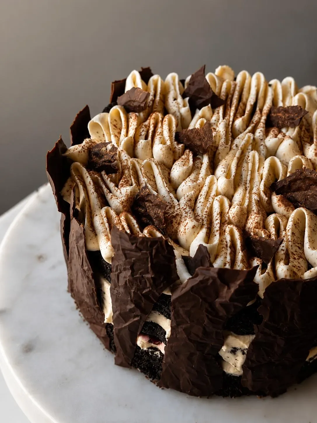 Bolo Floresta Negra com chocolate, natas e cereja, Abelinha Feliz, Setúbal