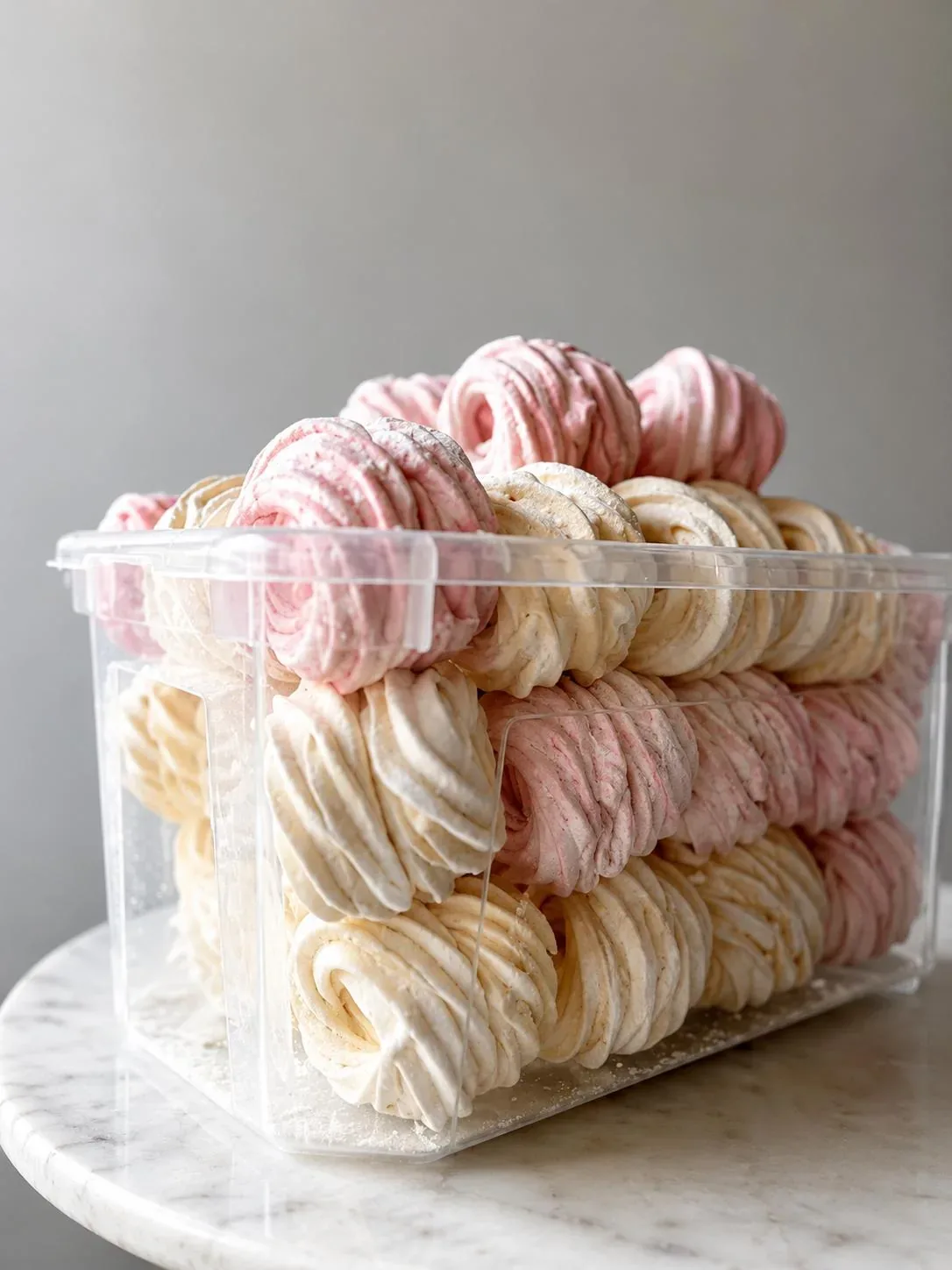 Coffret cadeau de zefir artisanal vanille et framboise, Abelinha Feliz, Setúbal