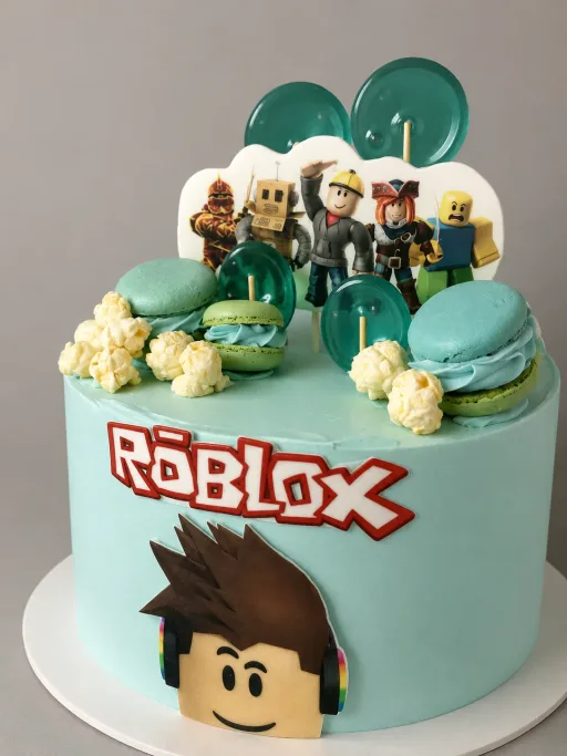 Bolo temático colorido para festa infantil