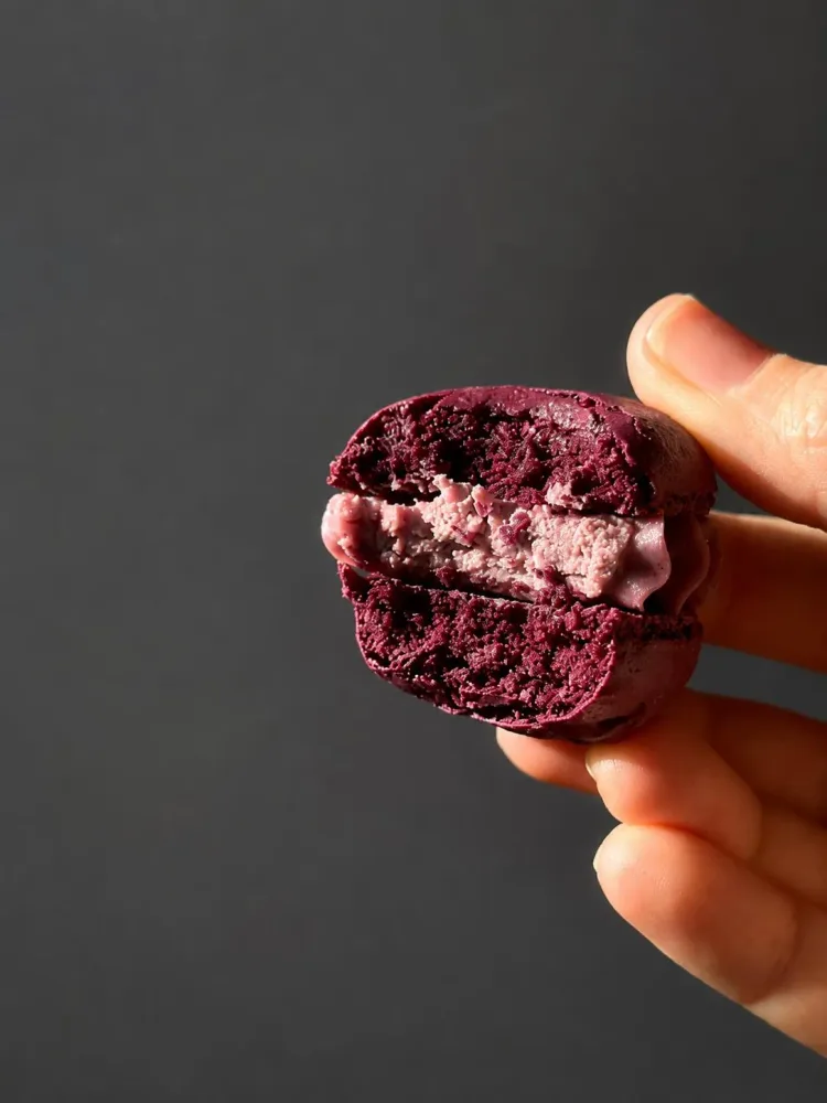 Macarons de chocolate